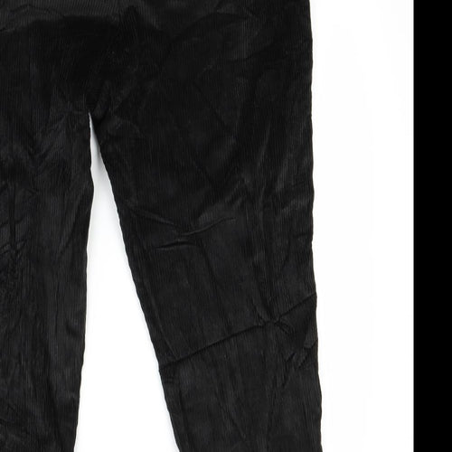 Toast Womens Black  Corduroy Trousers  Size 14 L27 in