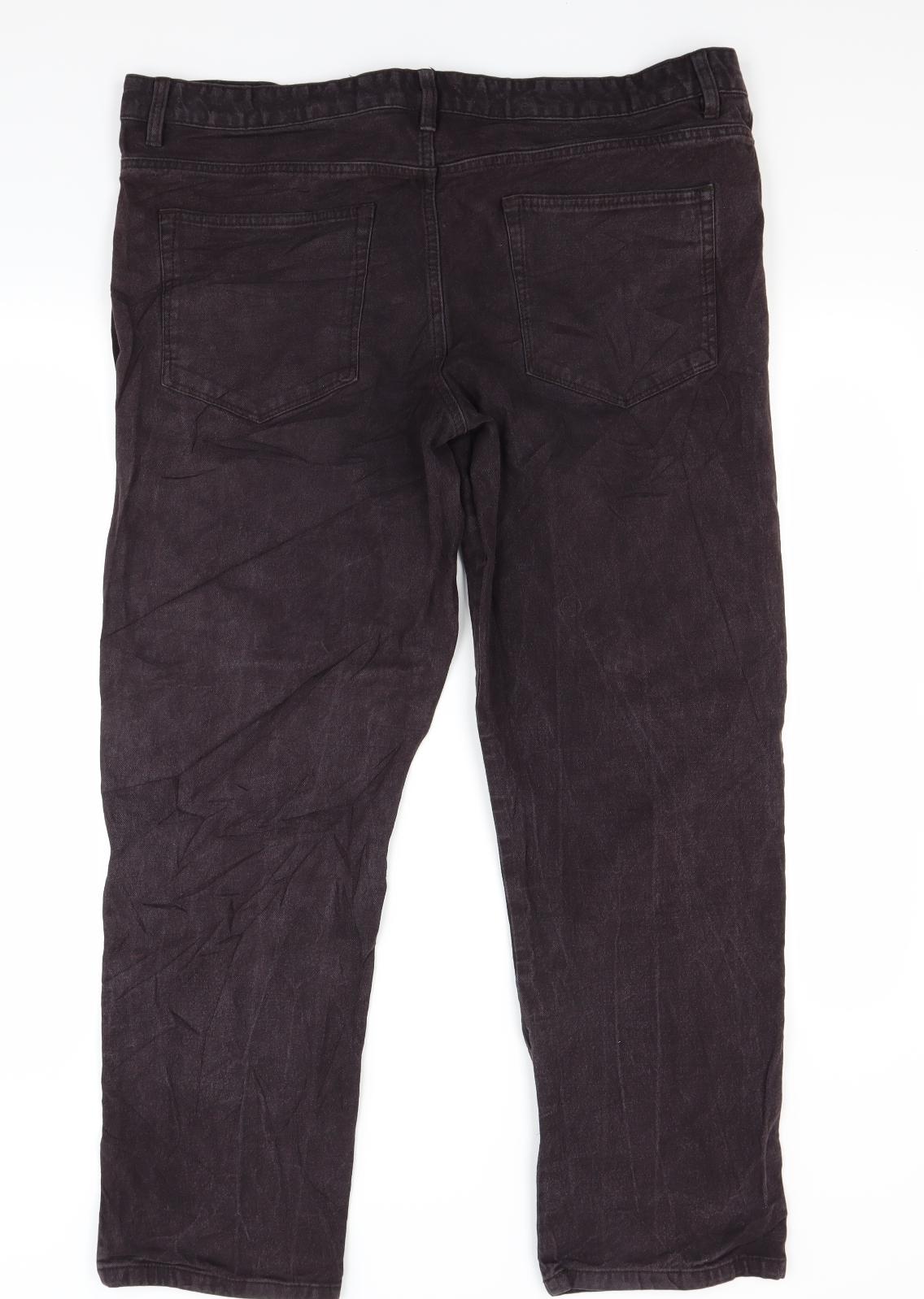 TU Mens Brown  Denim Straight Jeans Size 40 L30 in