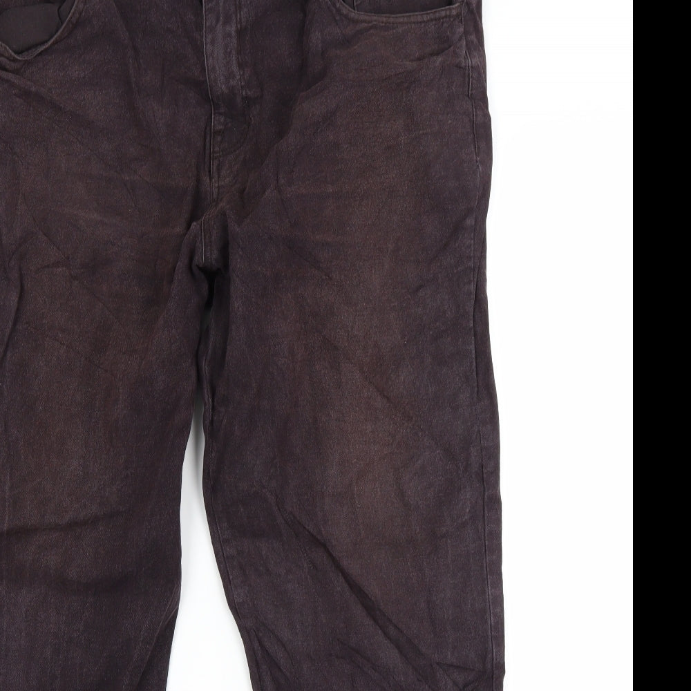 TU Mens Brown  Denim Straight Jeans Size 40 L30 in