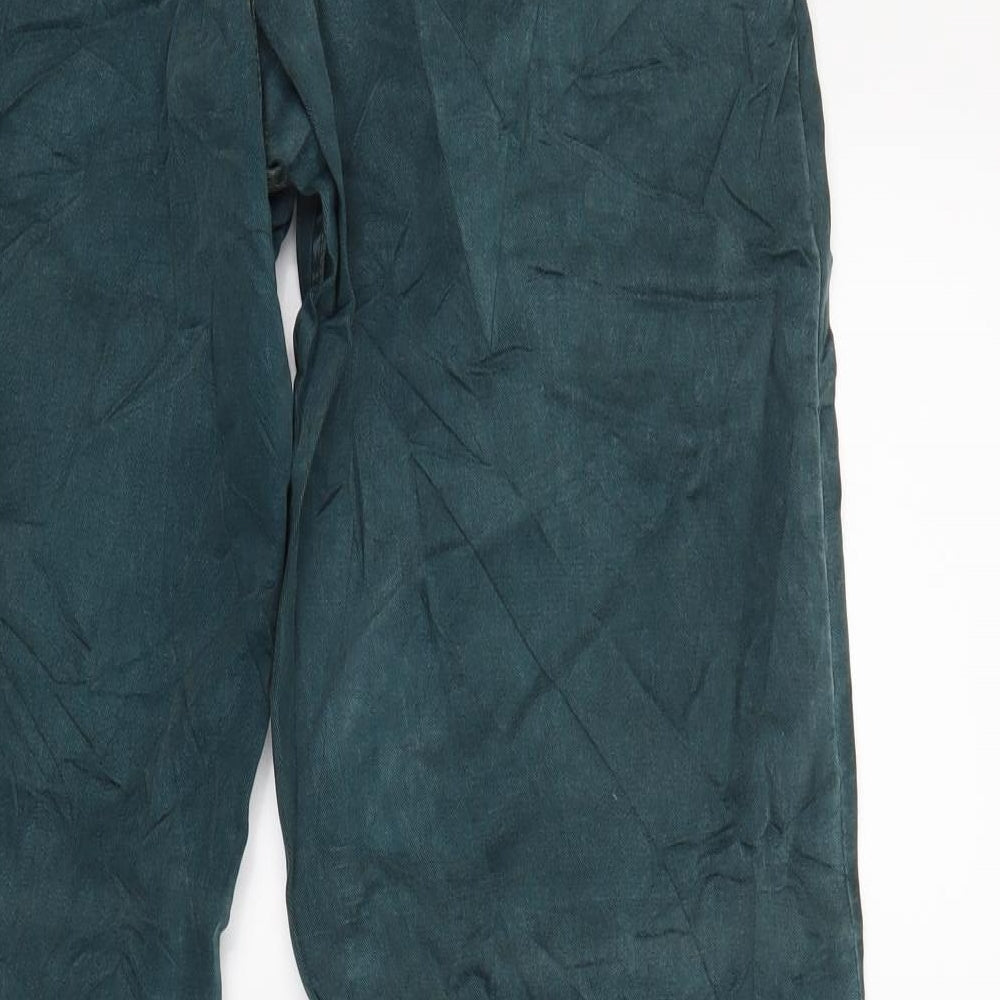 NEXT Mens Green  Denim Straight Jeans Size 32 L32 in