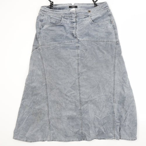 verse Womens Grey  Denim A-Line Skirt Size 14