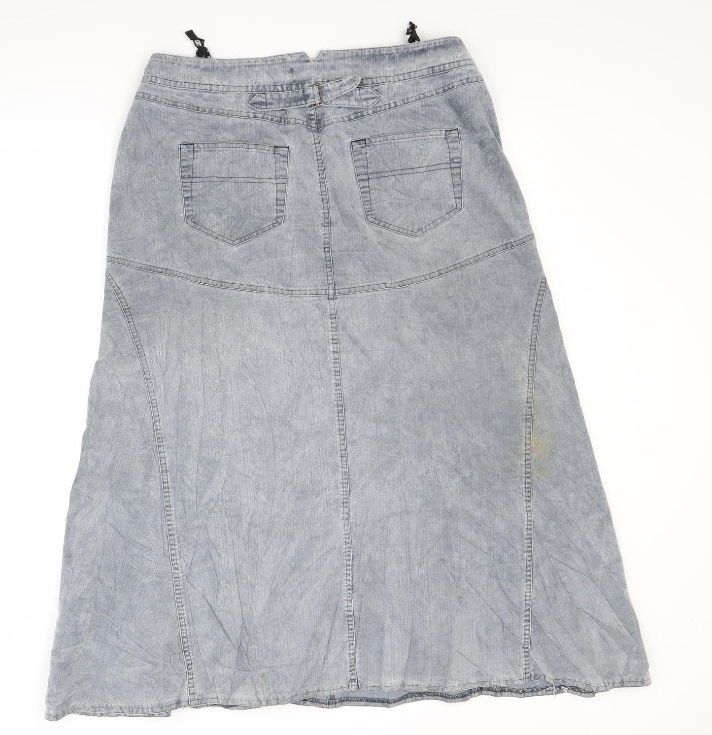verse Womens Grey  Denim A-Line Skirt Size 14