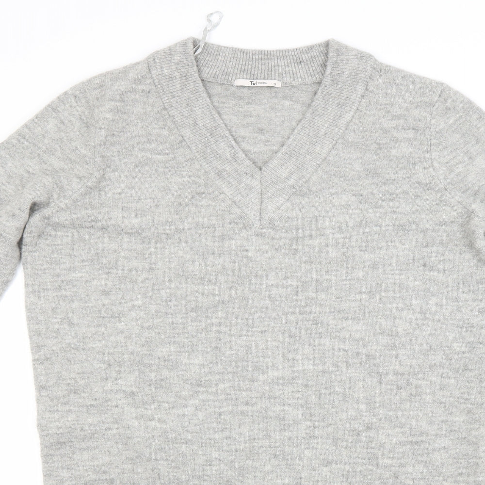 TU Womens Grey   Jumper Dress  Size 12