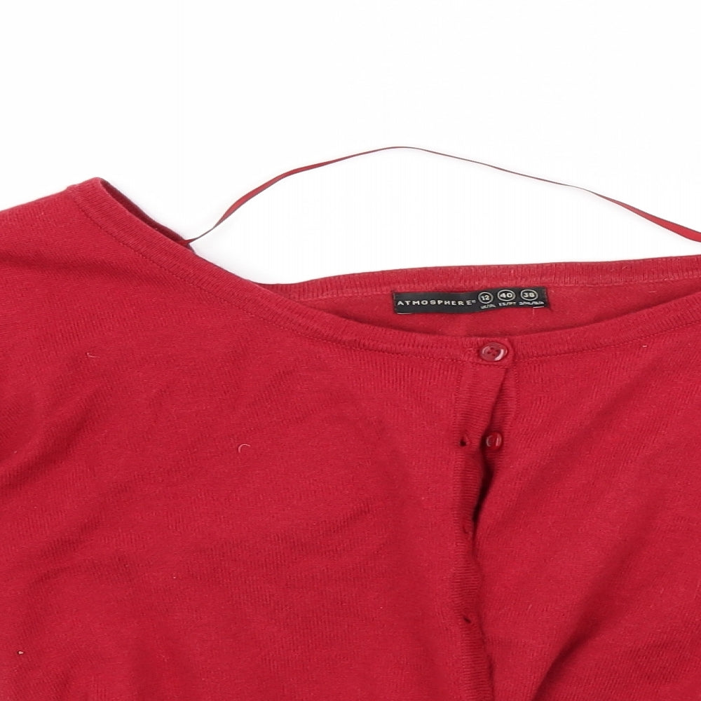 Atmosphere Womens Red   Cardigan Jumper Size 12