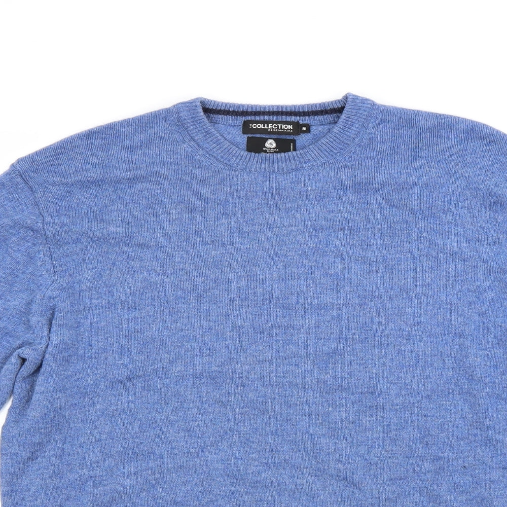 Debenhams Mens Blue   Henley Jumper Size M