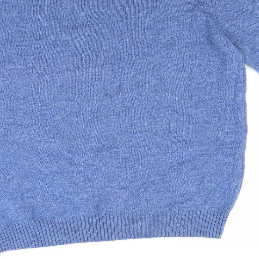 Debenhams Mens Blue   Henley Jumper Size M