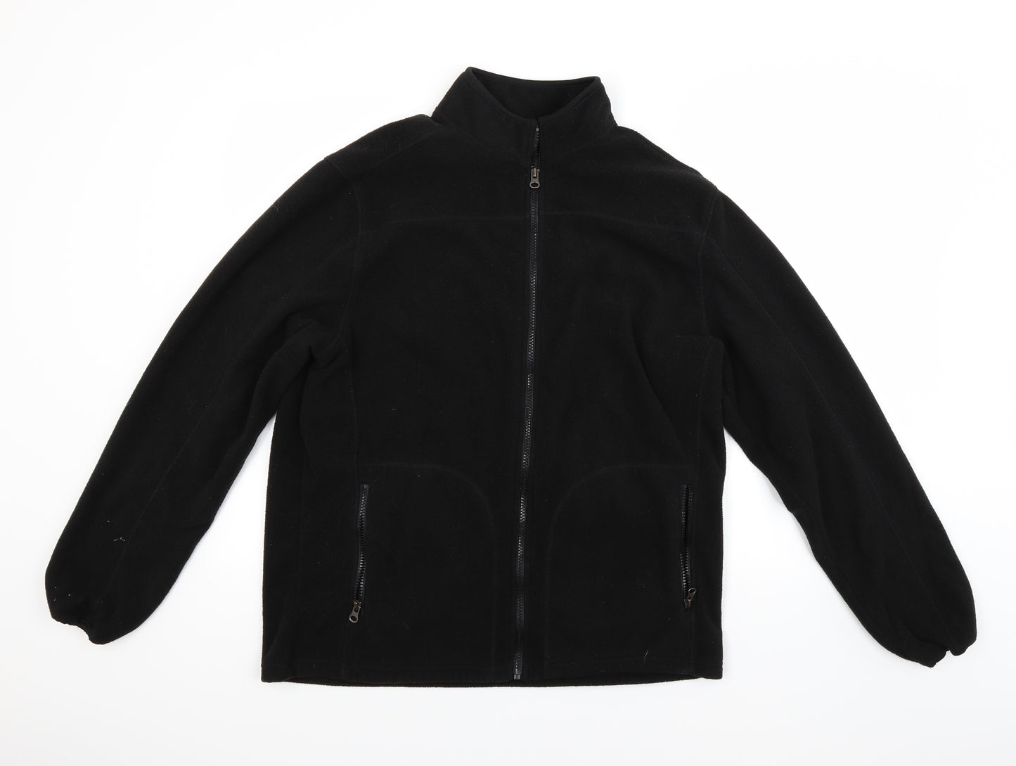 F&F Mens Black  Fleece Jacket Coat Size L