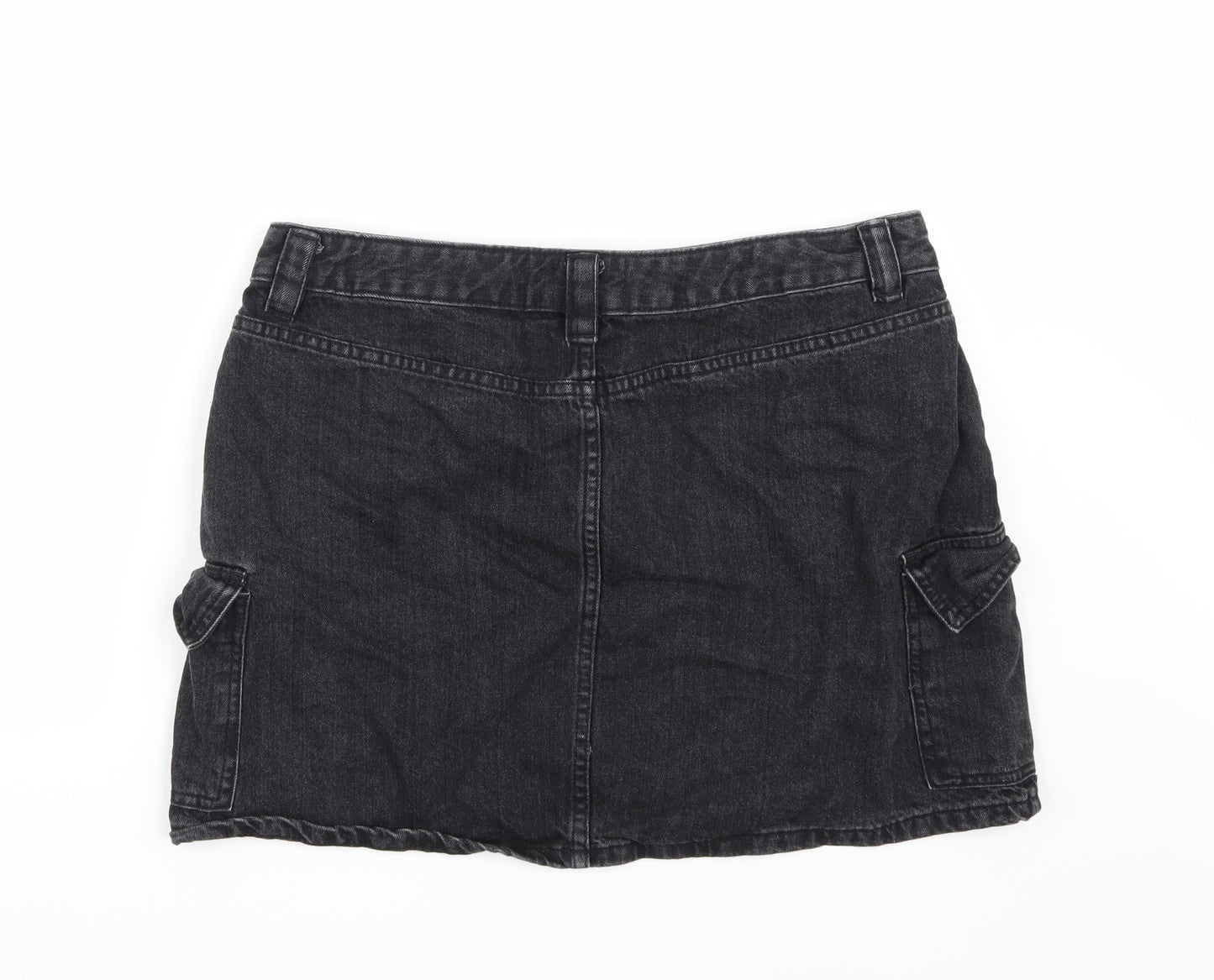 F&F Womens Black   A-Line Skirt Size 16