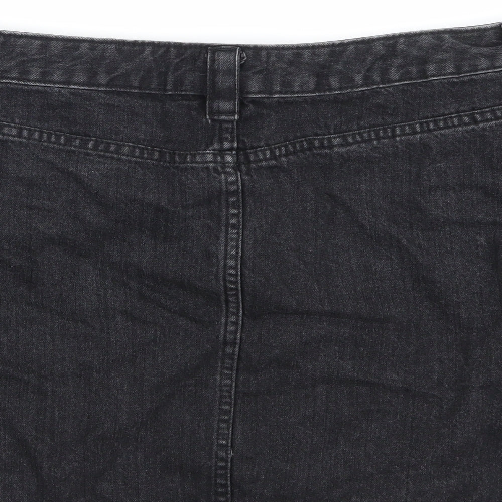 F&F Womens Black   A-Line Skirt Size 16