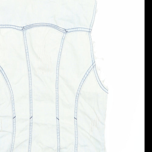Newlook Womens Blue   Jacket Waistcoat Size 10