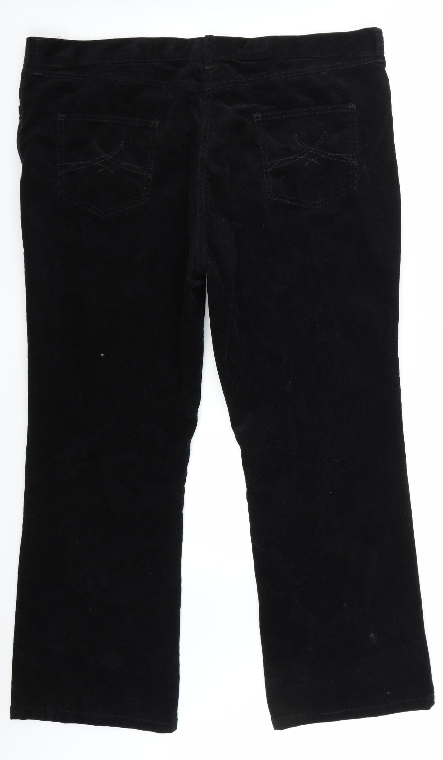 Marks and Spencer Womens Black   Trousers  Size 22 L30 in