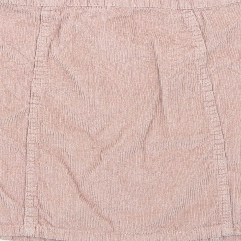 Denim & Co. Womens Pink   A-Line Skirt Size 12
