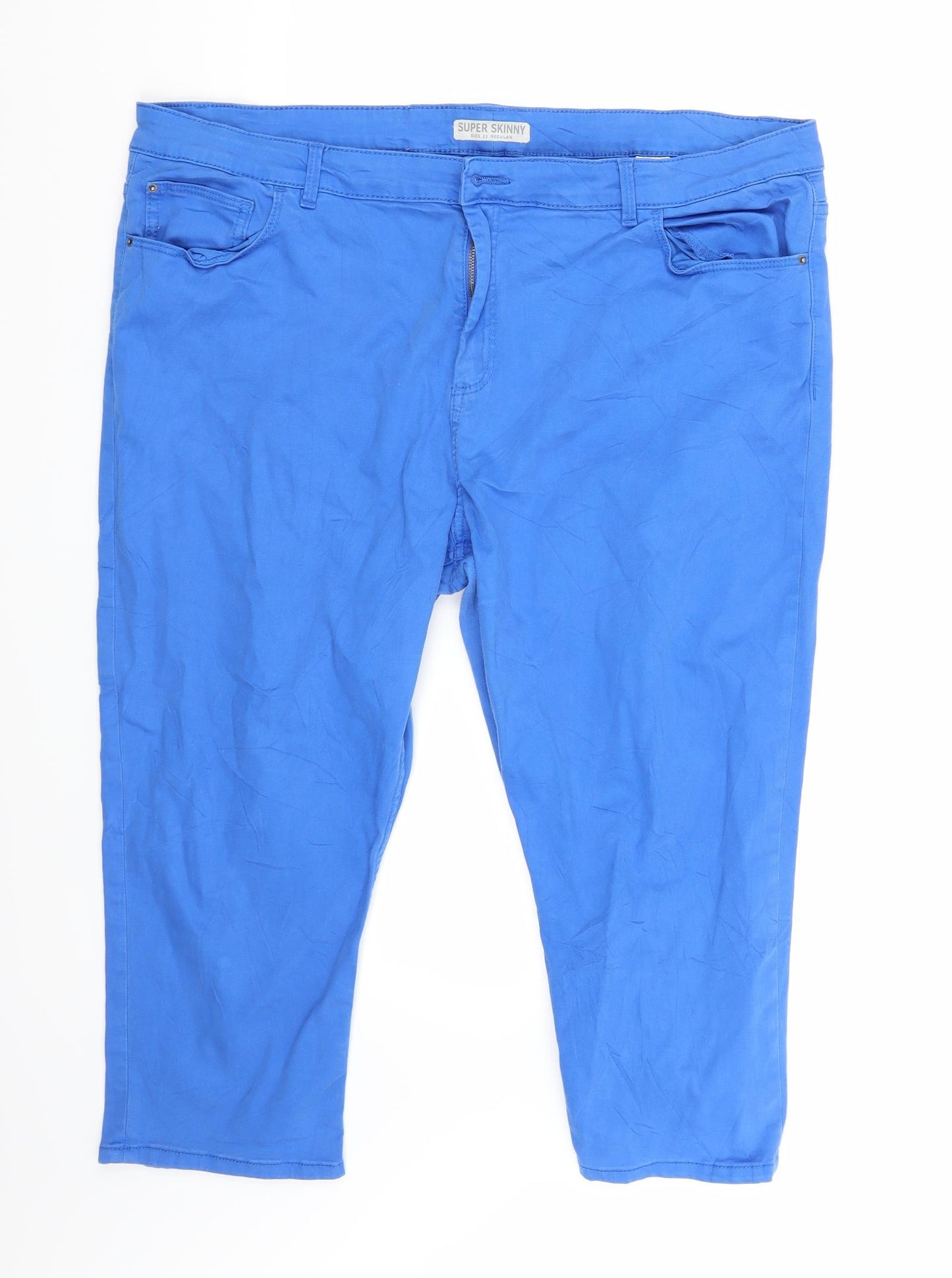 Marks and Spencer Womens Blue   Cropped Jeans Size 22 L21 in
