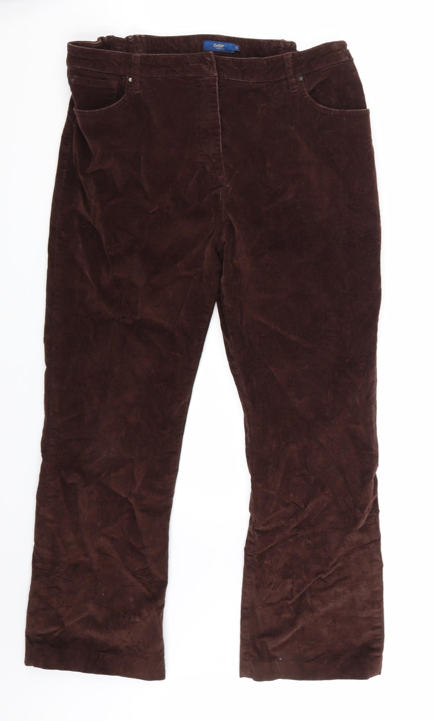 Cotton Traders Womens Brown   Cropped Jeans Size 14 L25 in