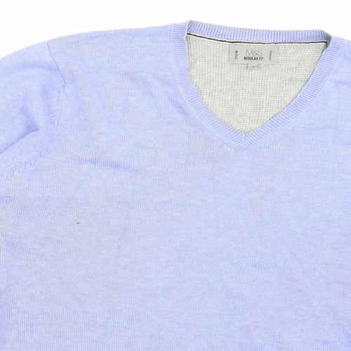 Marks and Spencer Mens Purple   Pullover Jumper Size L