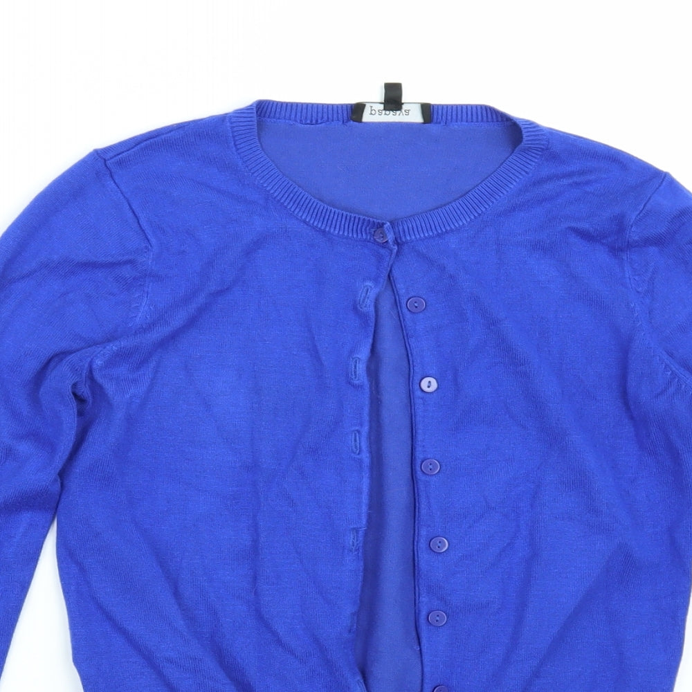 Papaya Womens Blue   Cardigan Jumper Size 10