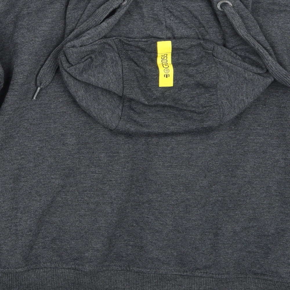 Crosshatch Mens Grey   Full Zip Hoodie Size XL