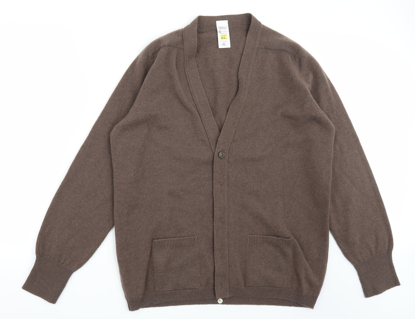 Marks and Spencer Mens Brown   Cardigan Jumper