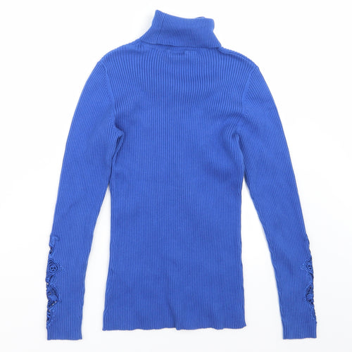 Together Womens Blue   Basic T-Shirt Size 10