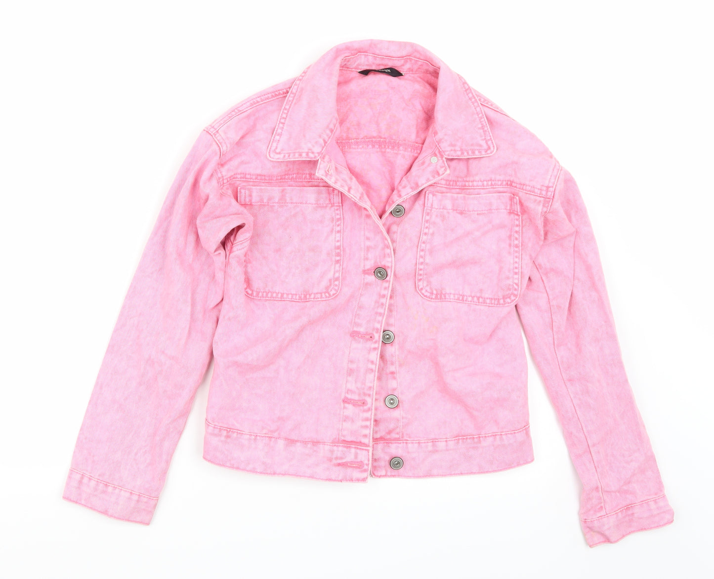 George Girls Pink   Jacket Coat Size 10-11 Years