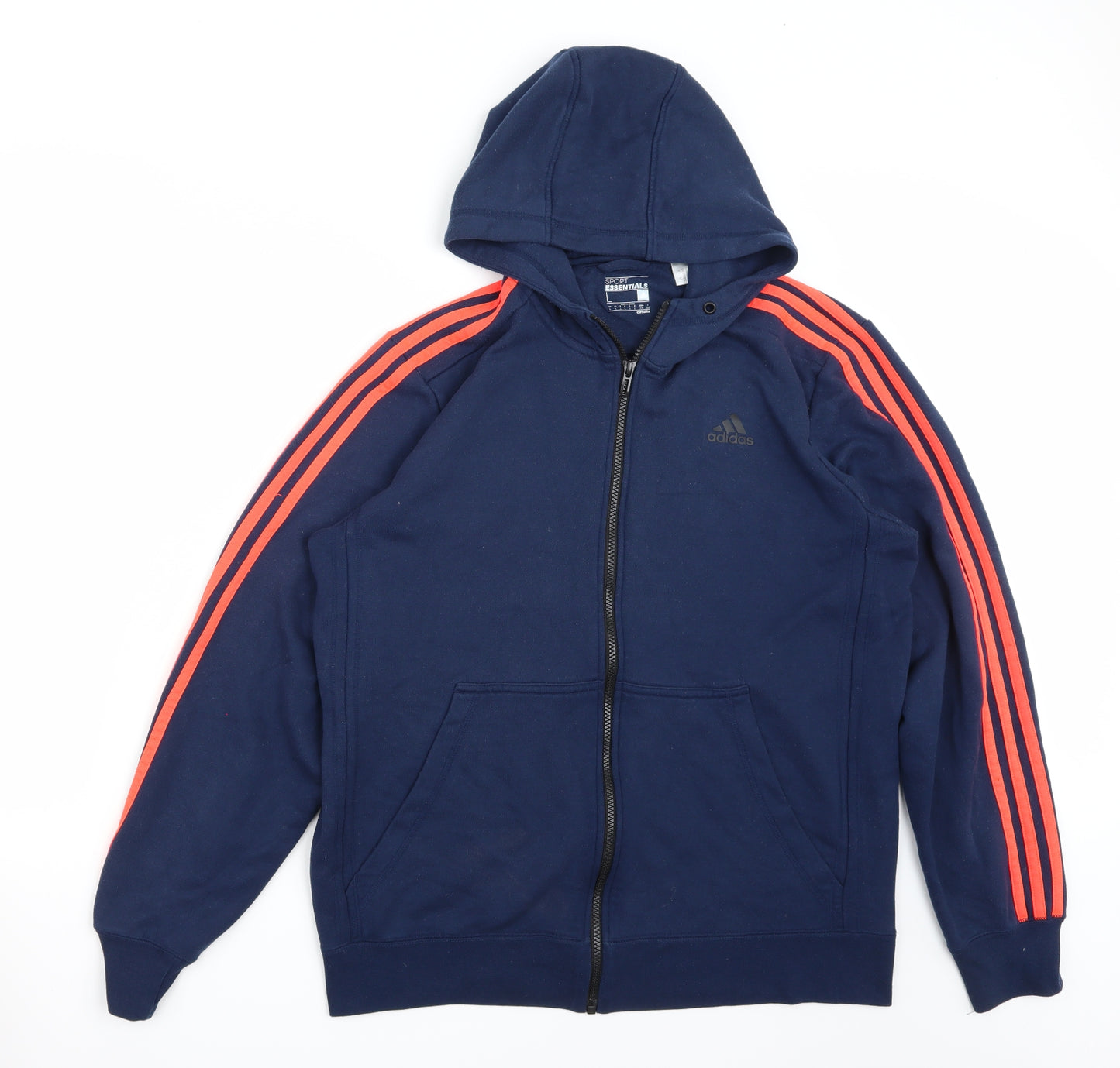 adidas Mens Blue   Full Zip Hoodie Size L
