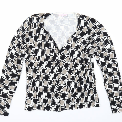 Christina Womens White   Cardigan Jumper Size L