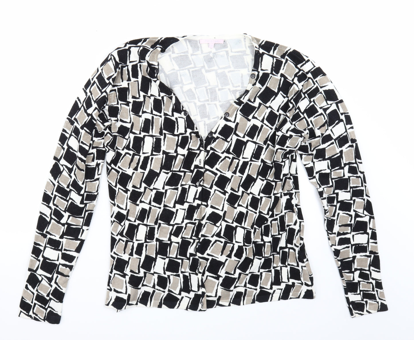 Christina Womens White   Cardigan Jumper Size L