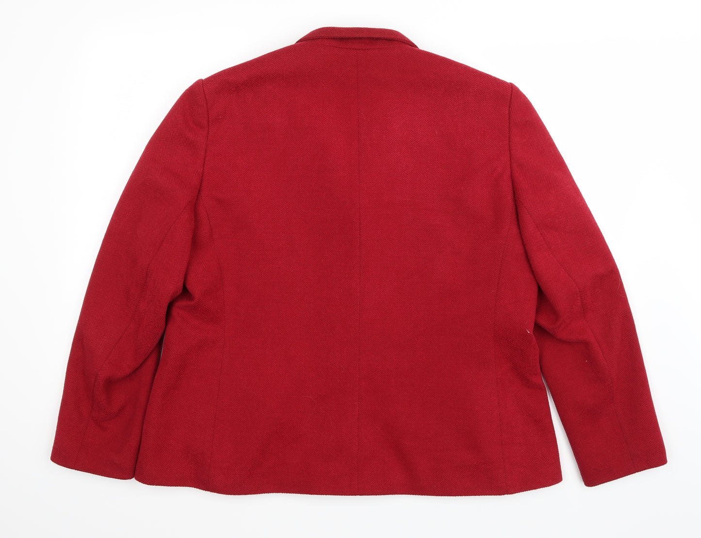 Marks and Spencer Womens Red   Jacket Coat Size 20