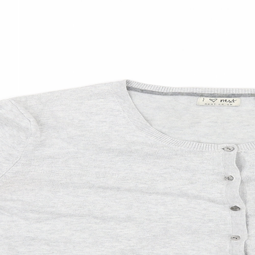 NEXT Girls Grey   Cardigan Jumper Size 15-16 Years