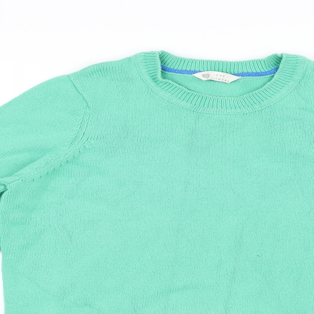 Love knitwear Womens Green   Pullover Jumper Size 14