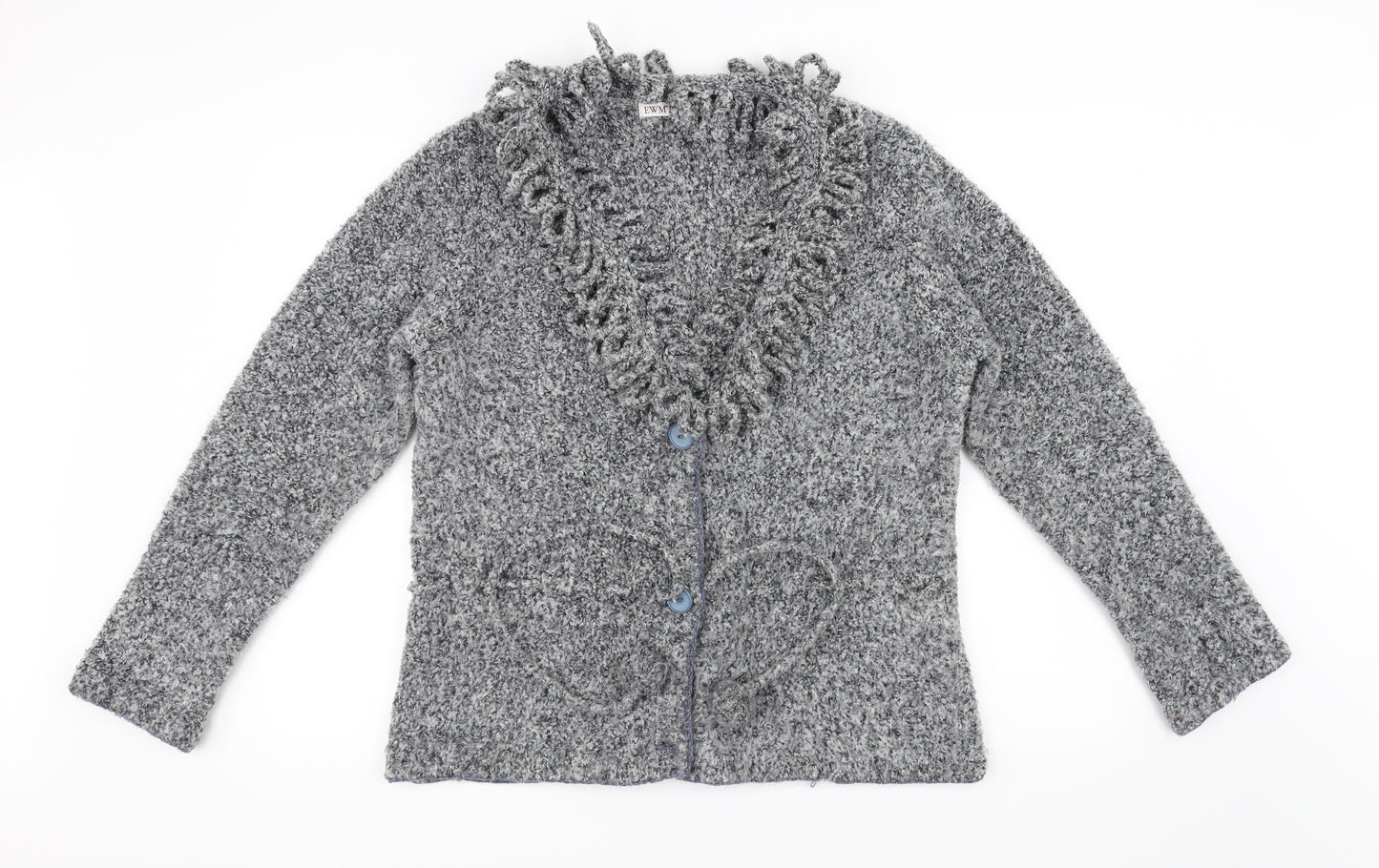 EWM Womens Grey   Cardigan Jumper Size 18