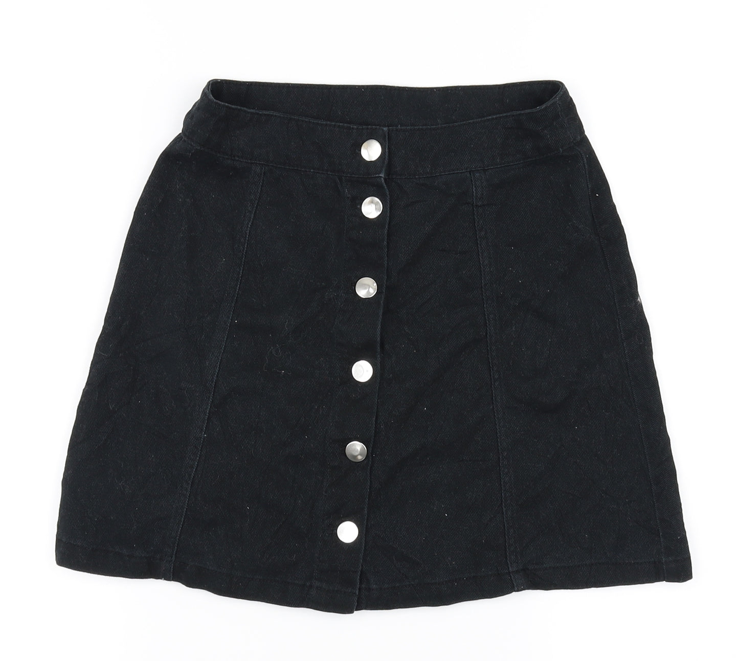 Divided Womens Black   A-Line Skirt Size 8
