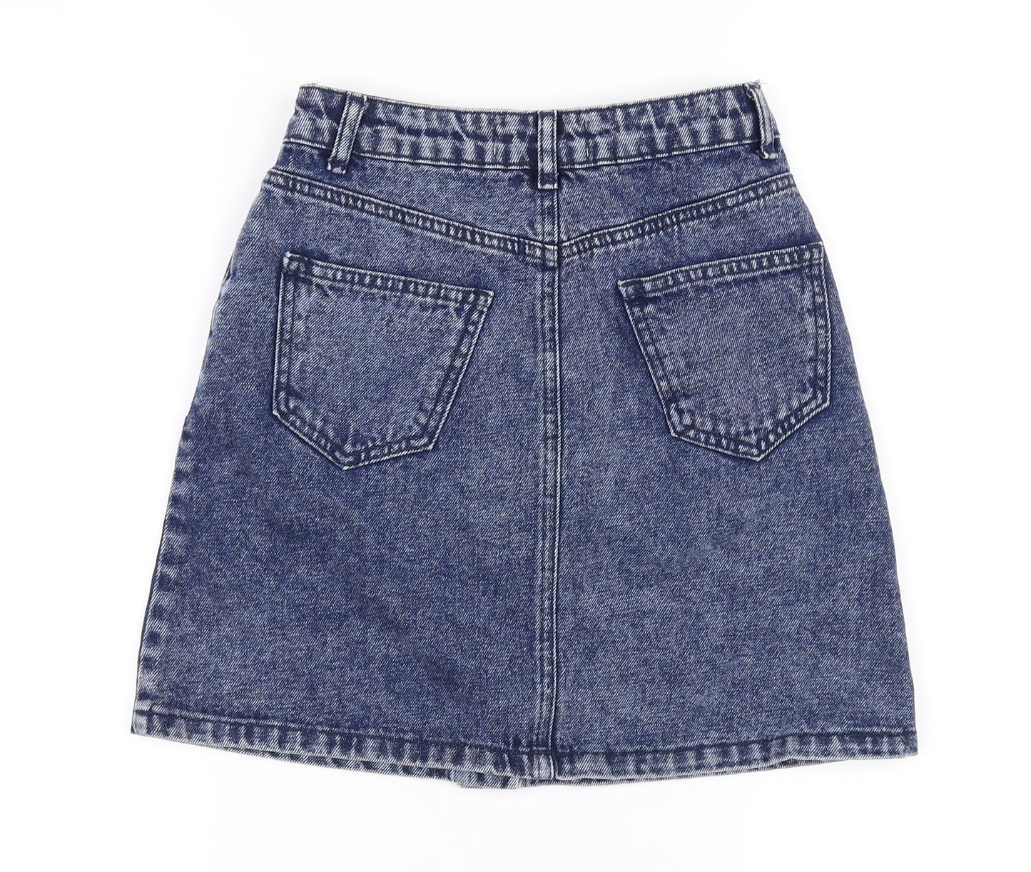 New Look Womens Blue   A-Line Skirt Size 4