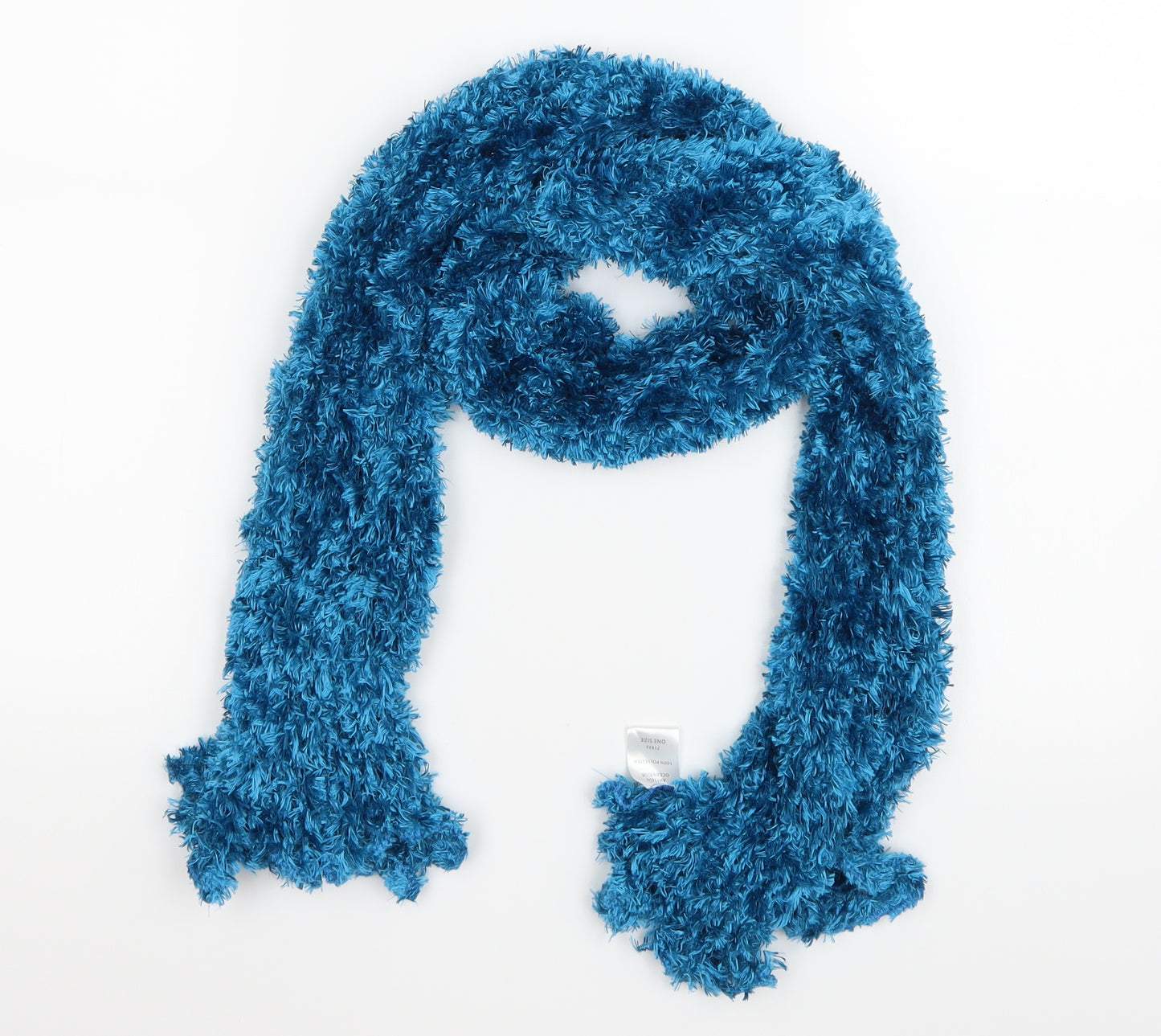 Preworn Womens Blue  Knit  Scarf