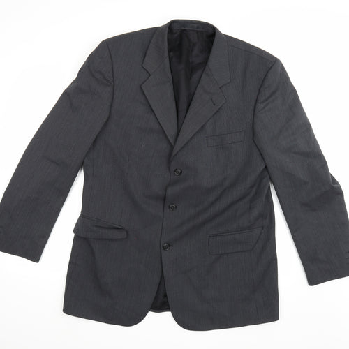 Copperstone Mens Grey  Rayon Jacket Suit Jacket Size 44