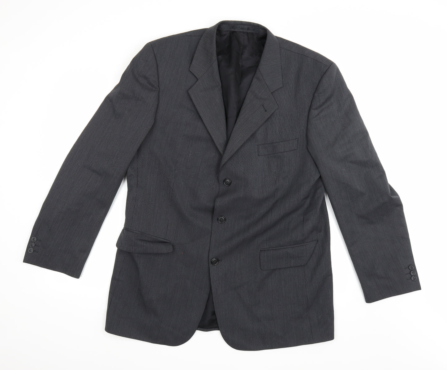 Copperstone Mens Grey  Rayon Jacket Suit Jacket Size 44