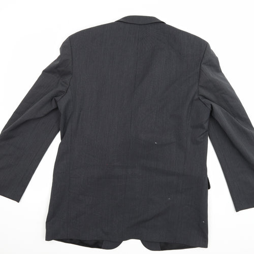 Copperstone Mens Grey  Rayon Jacket Suit Jacket Size 44