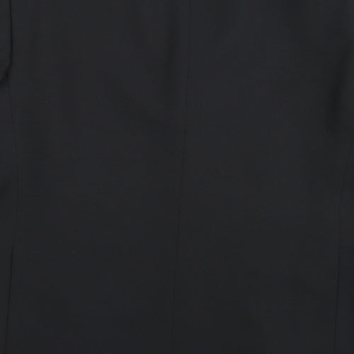 1860 Menswear Mens Black  Rayon Jacket Suit Jacket Size 42