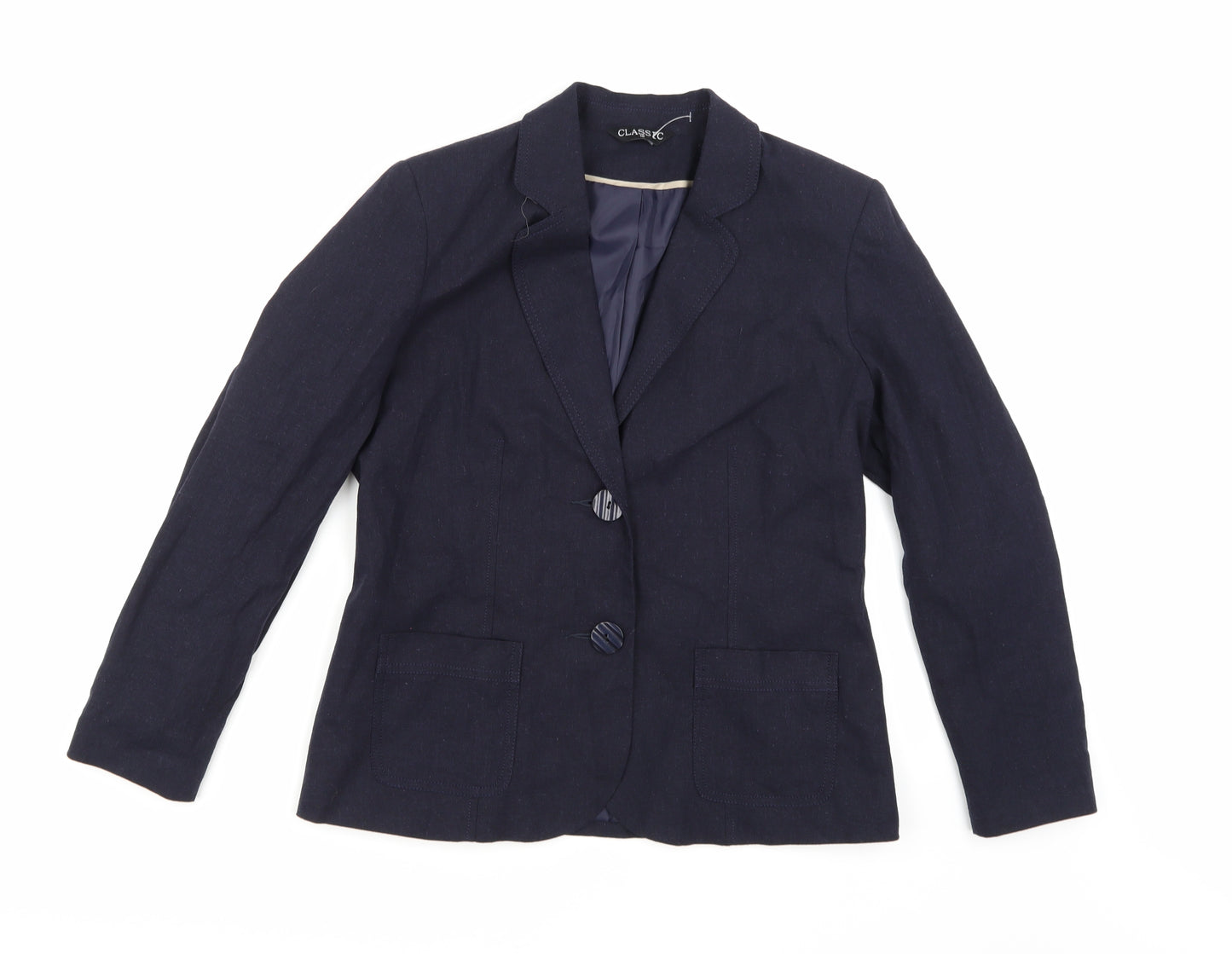 Classics Womens Blue   Jacket Blazer Size 12