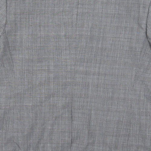 Taylor & Cutter Mens Grey Check Rayon Jacket Suit Jacket Size 40
