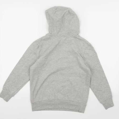 F&F Boys Grey  Jersey Pullover Hoodie Size 9-10 Years