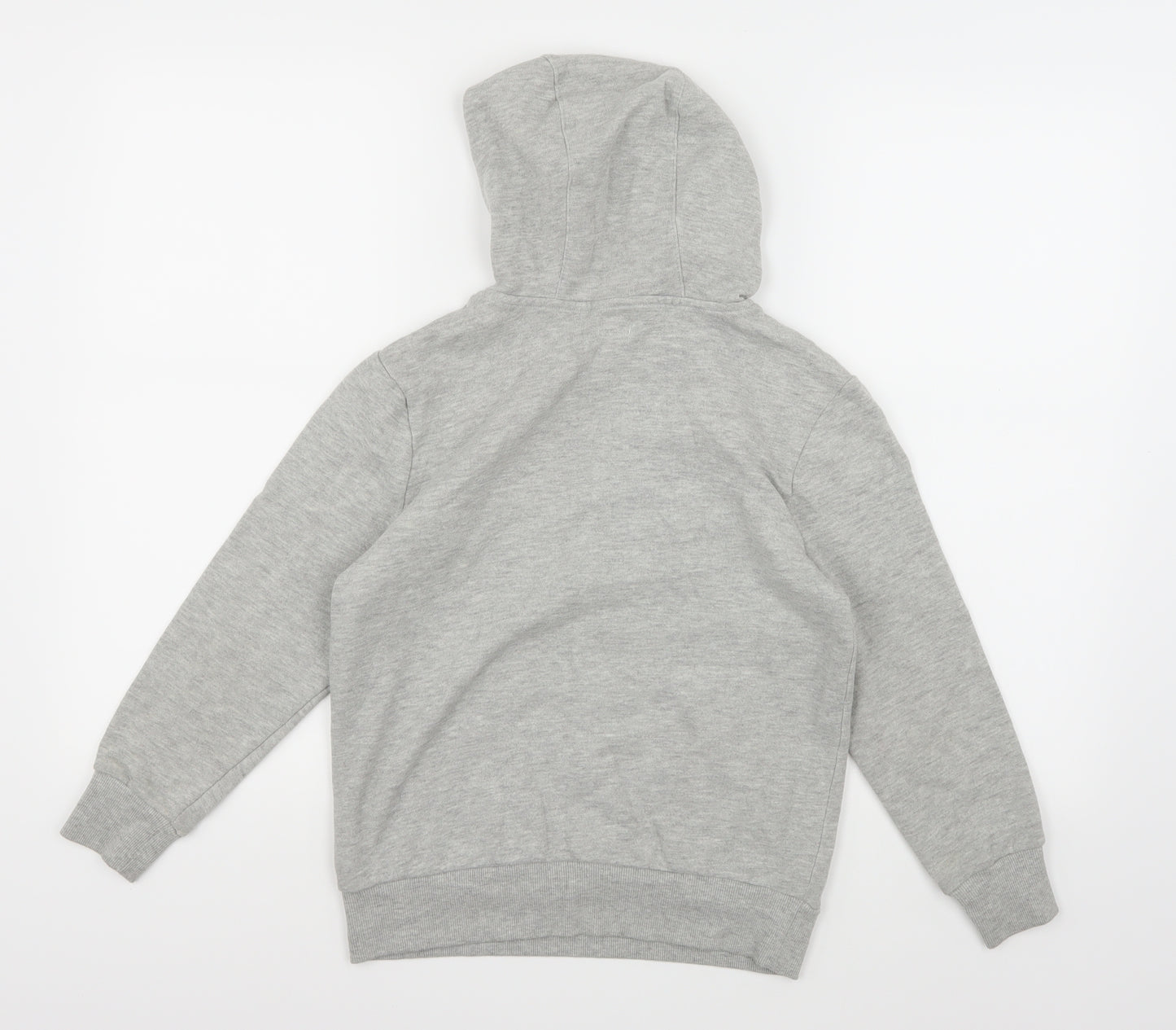 F&F Boys Grey  Jersey Pullover Hoodie Size 9-10 Years