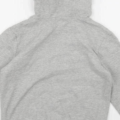 F&F Boys Grey  Jersey Pullover Hoodie Size 9-10 Years