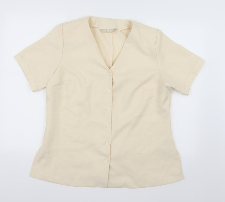 Daxon Womens Beige Jacket Blazer Size 18