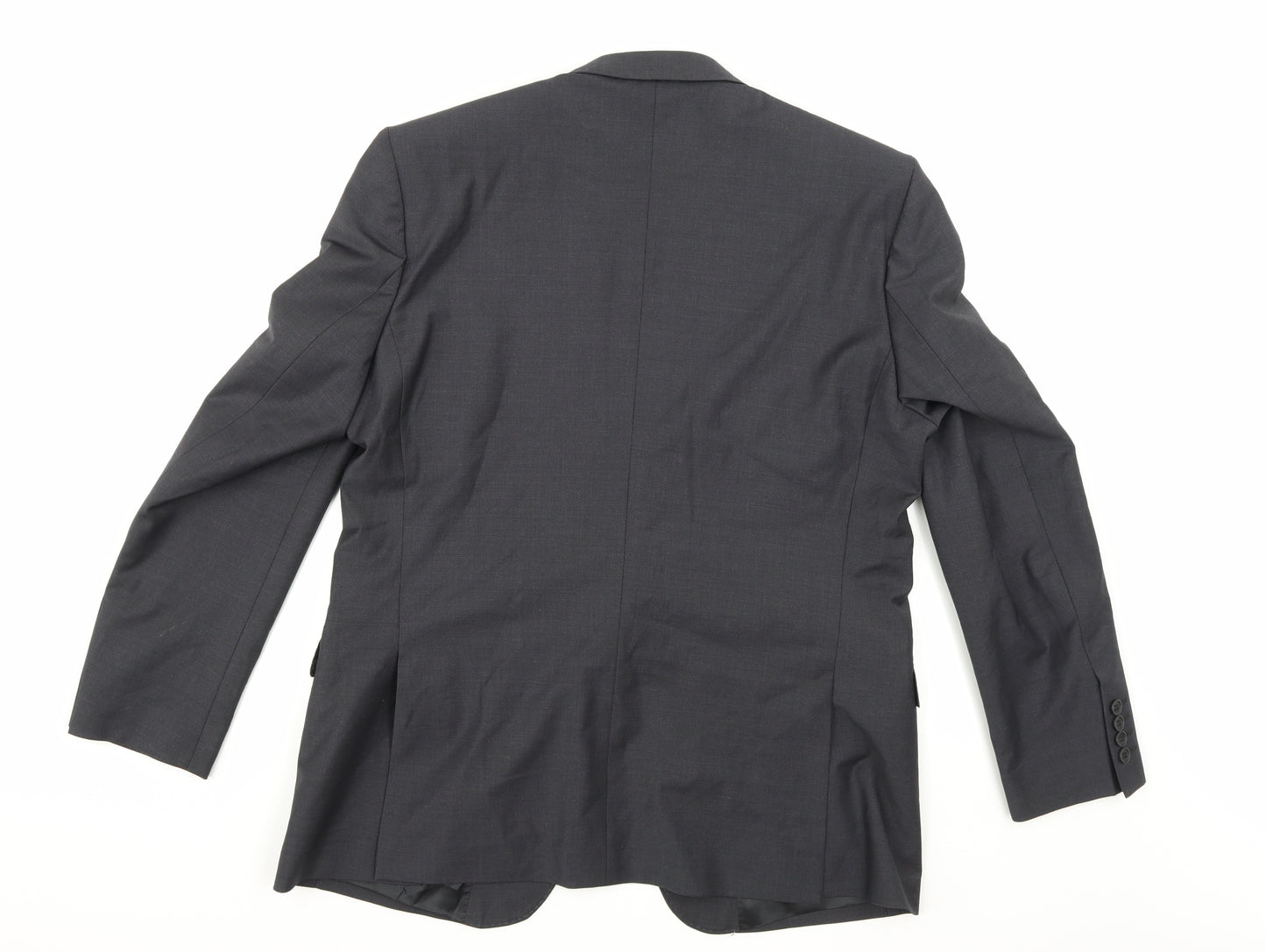 Santinelli Mens Grey  Rayon Jacket Suit Jacket Size 44
