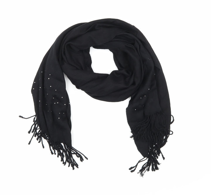 Preworn Womens Black  Knit  Scarf