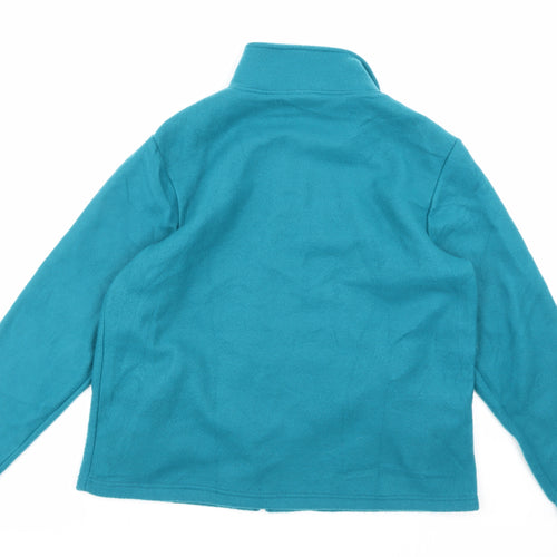 Anne De Lancay Womens Blue  Fleece Jacket  Size M