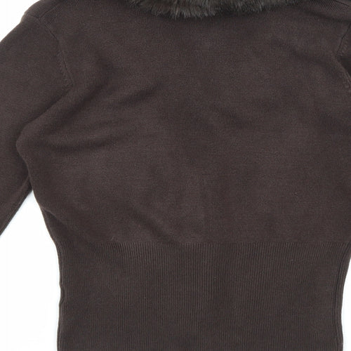 Atmosphere Womens Brown  Knit Cardigan Jumper Size 12