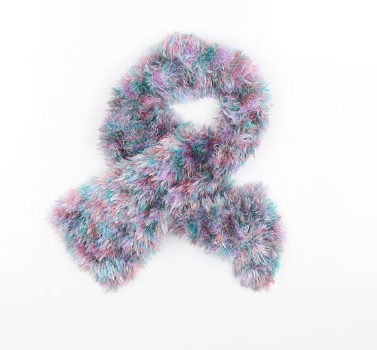 Front view of Preworn women’s multicoloured knit scarf