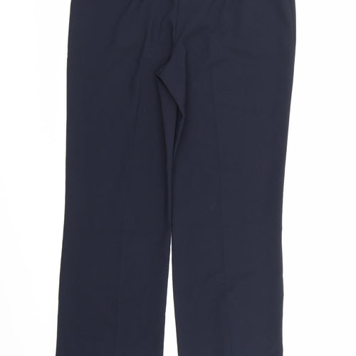 George Womens Blue  Rayon Trousers  Size 12 L30 in
